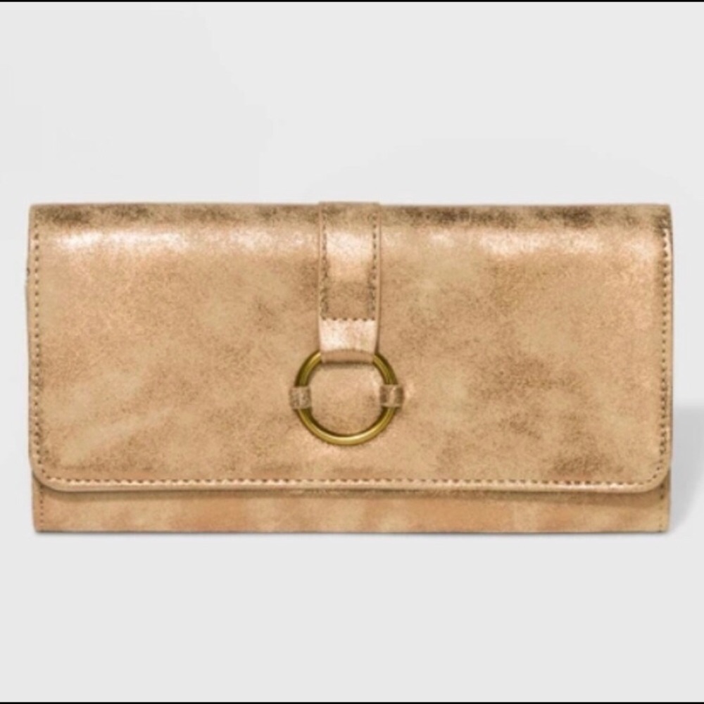 Universal Thread Gold Trifold Wallet